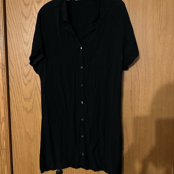 COPY - WILFRED Radhika Dress BLACK NOT PURPLE - Picture 2 of 2